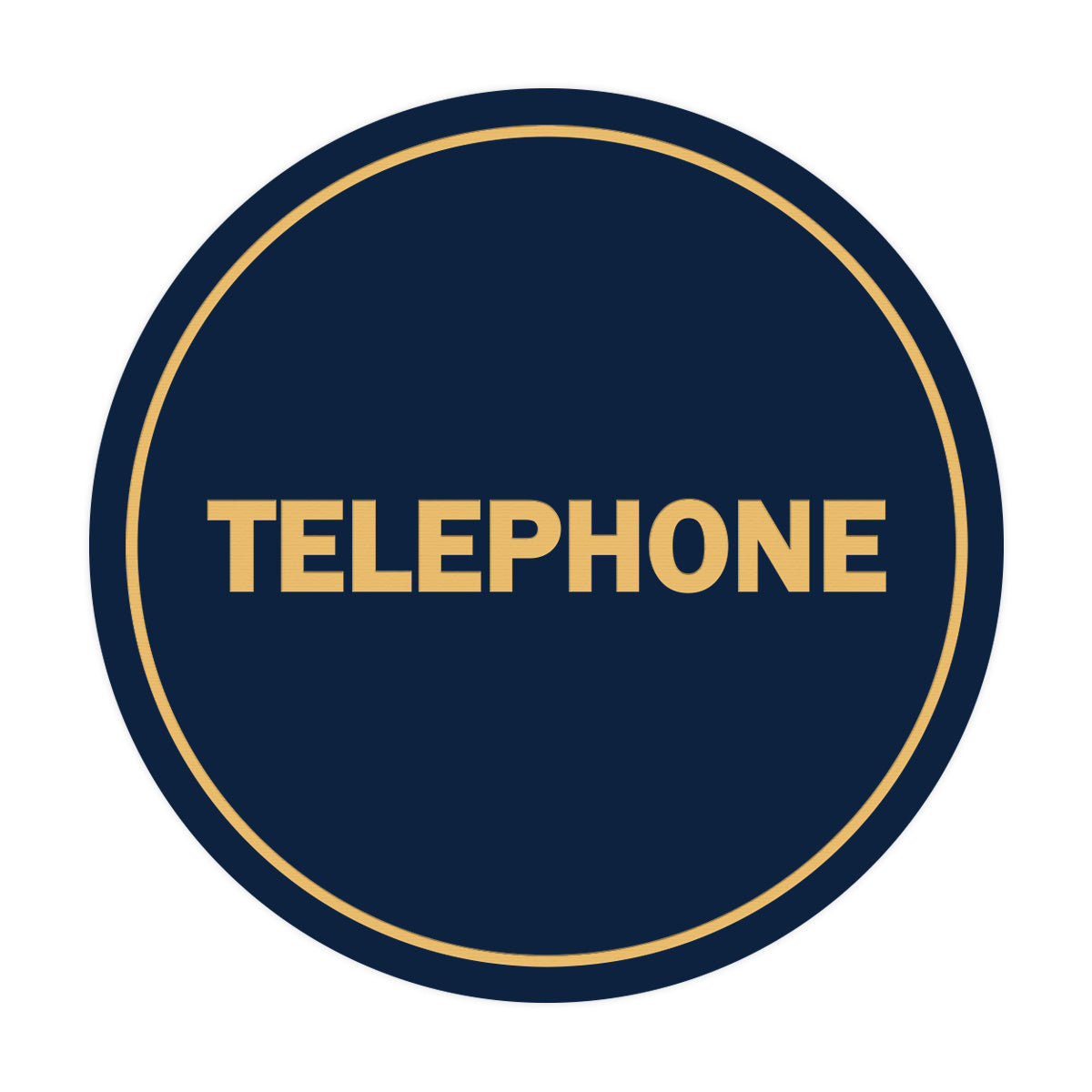 Signs ByLITA Circle Telephone Sign