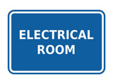 Signs ByLITA Classic Framed Electrical Room