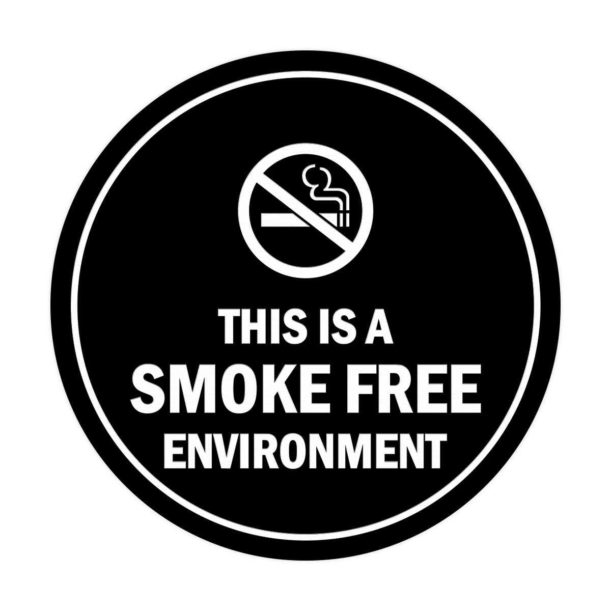 Signs ByLITA Circle This Is A Smoke Free Environment Sign