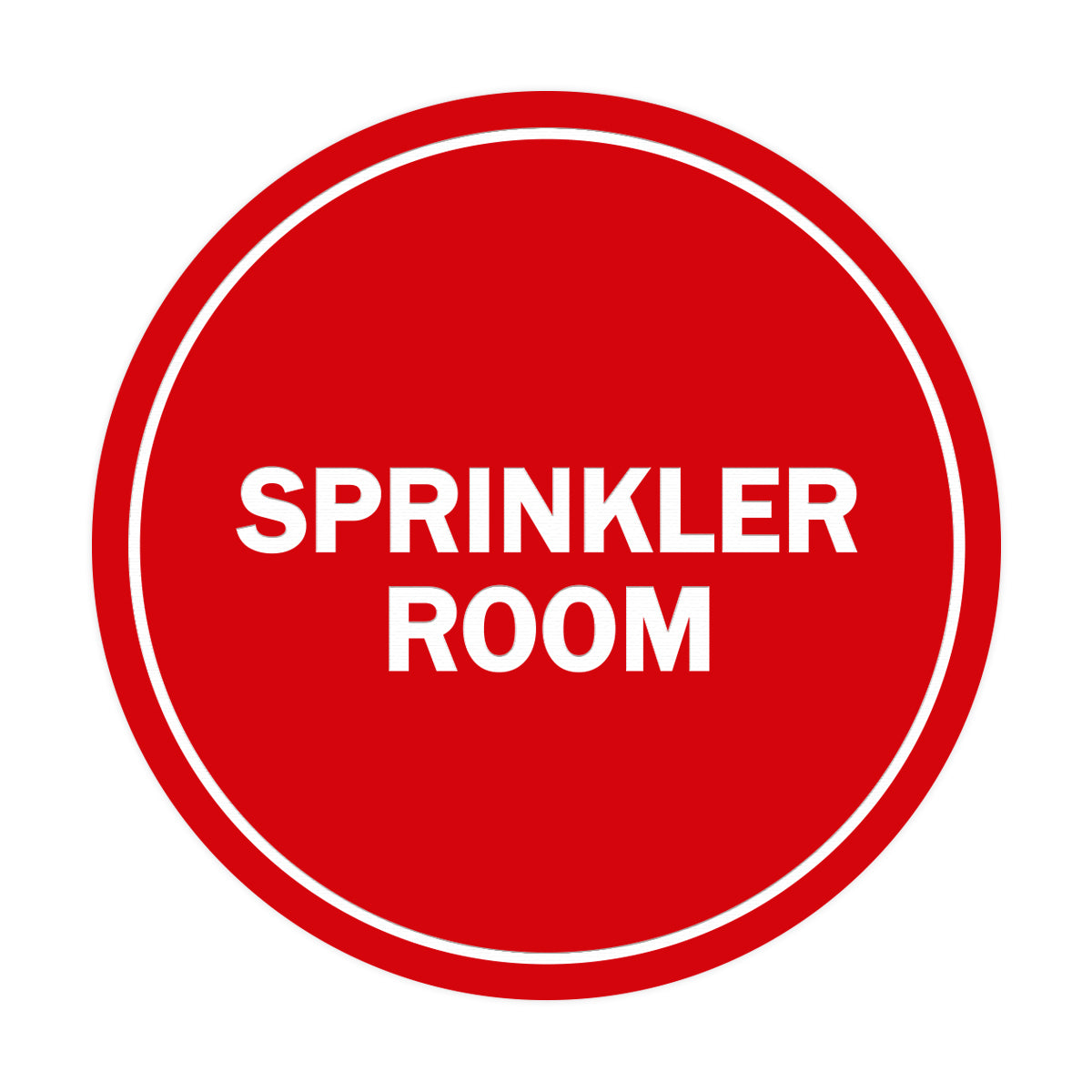 Signs ByLITA Circle Sprinkler Room Sign