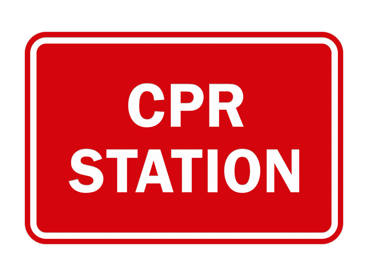 Signs ByLITA Classic CPR Station Sign