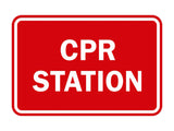 Signs ByLITA Classic CPR Station Sign