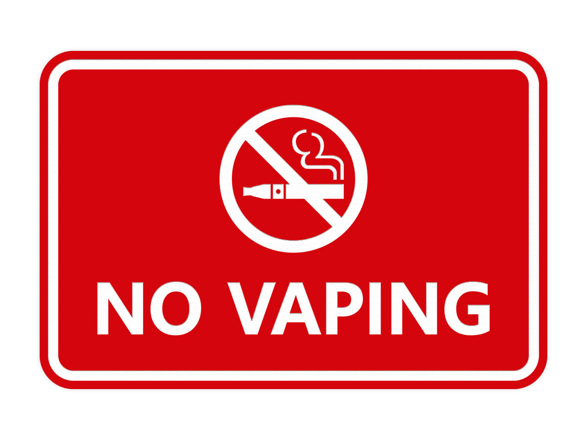 Signs ByLITA Classic Framed No Vaping