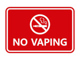 Signs ByLITA Classic Framed No Vaping