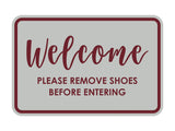 Signs ByLITA Classic Framed Welcome please remove shoes before entering