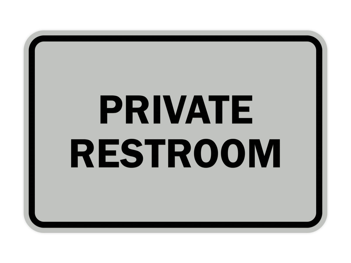 Signs ByLITA Classic Framed Private Restroom Sign