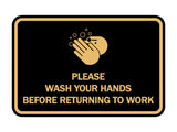 Signs ByLITA Classic Framed Please Wash Your Hands Sign