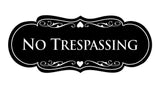 Signs ByLITA Designer No trespassing Sign