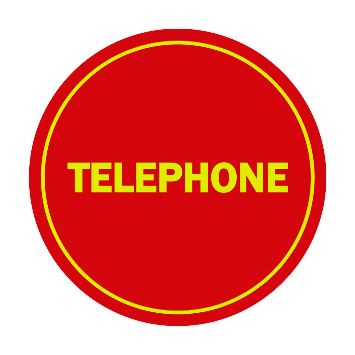 Signs ByLITA Circle Telephone Sign