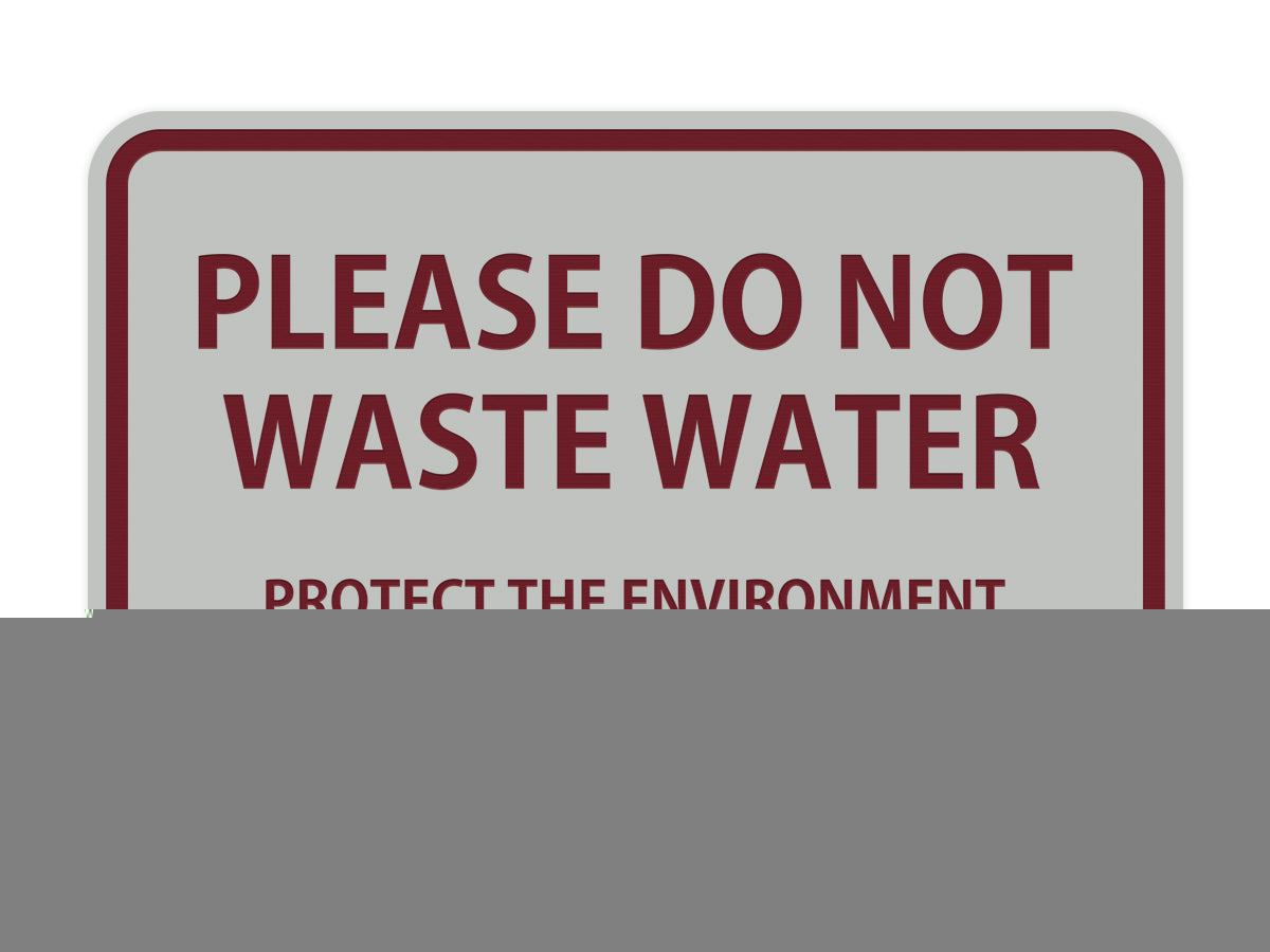 Signs ByLITA Classic Framed Please do Not Waste Water Sign