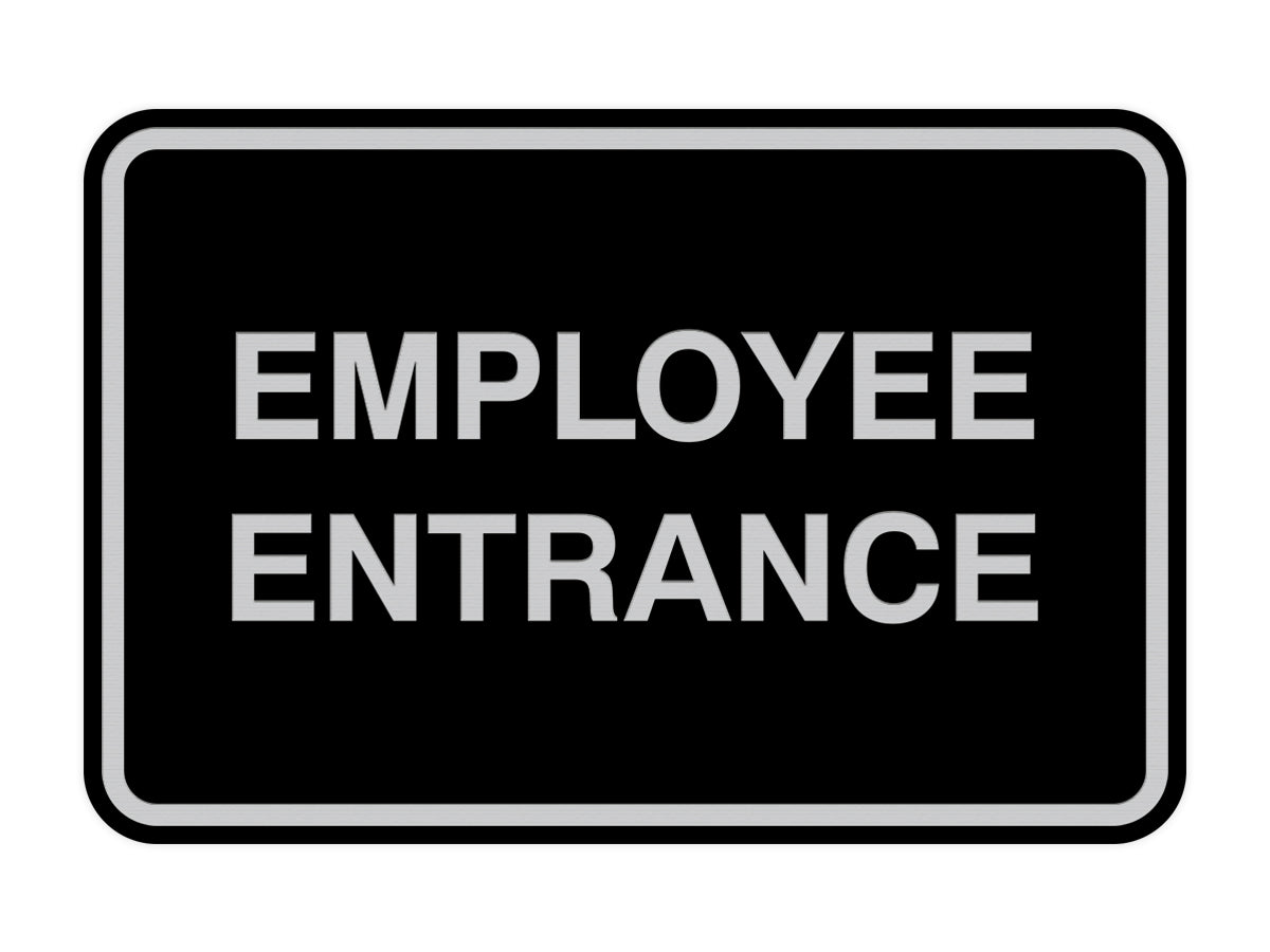 Signs ByLITA Classic Framed Employee Entrance Sign