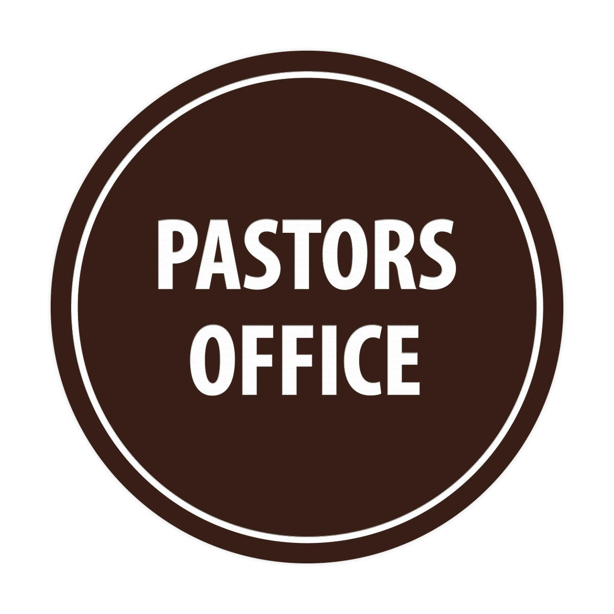 Signs ByLITA Circle Pastors Office Sign