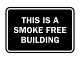 Signs ByLITA Classic Framed This is a Smoke Free Building Sign