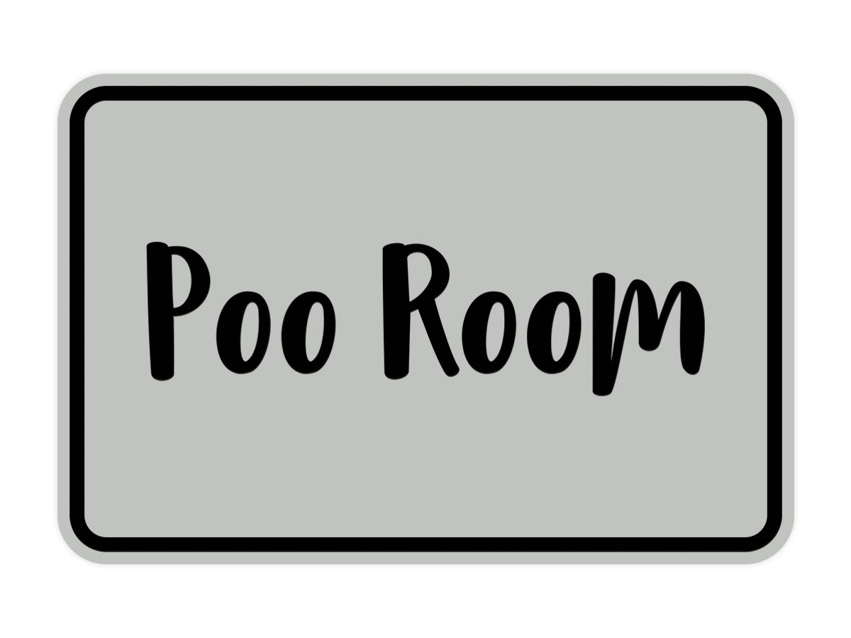 Signs ByLITA Classic Framed Poo Room Sign