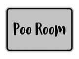 Signs ByLITA Classic Framed Poo Room Sign