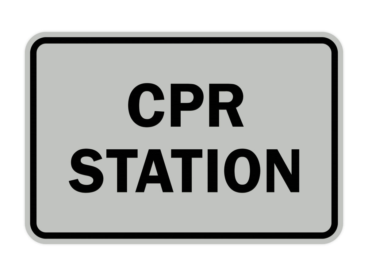 Signs ByLITA Classic CPR Station Sign