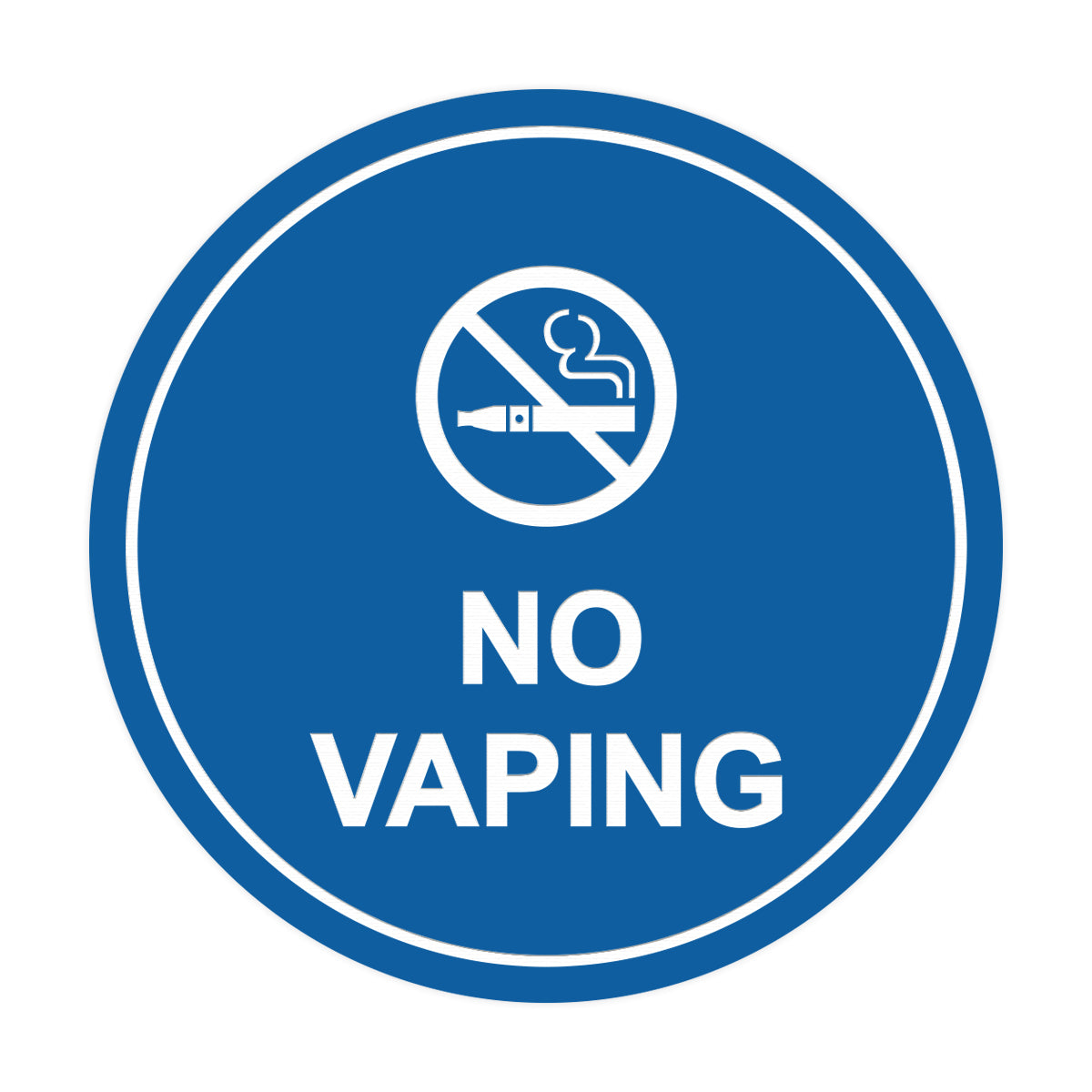 Signs ByLITA Circle No Vaping Sign