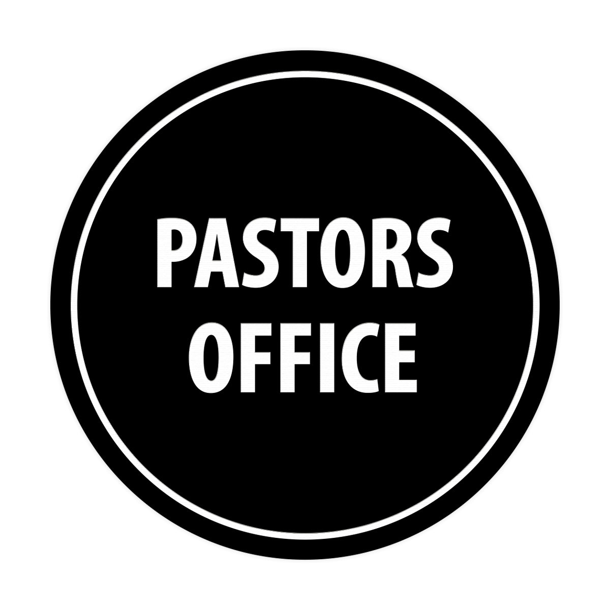 Signs ByLITA Circle Pastors Office Sign