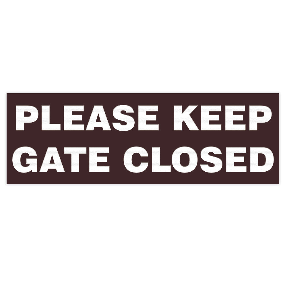 Basic PLEASE KEEP GATE CLOSED Sign