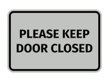 Signs ByLITA Classic Framed Please Keep Door Closed Sign