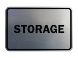 Brushed Silver Signs ByLITA Classic Framed Storage Sign