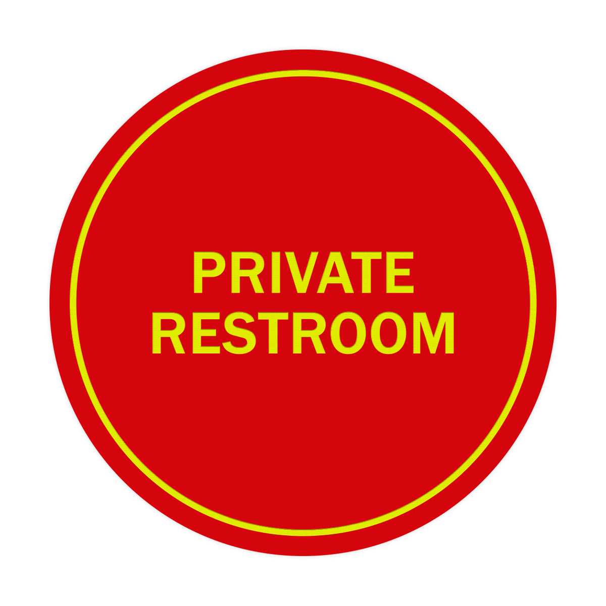 Signs ByLITA Circle Private Restroom Sign