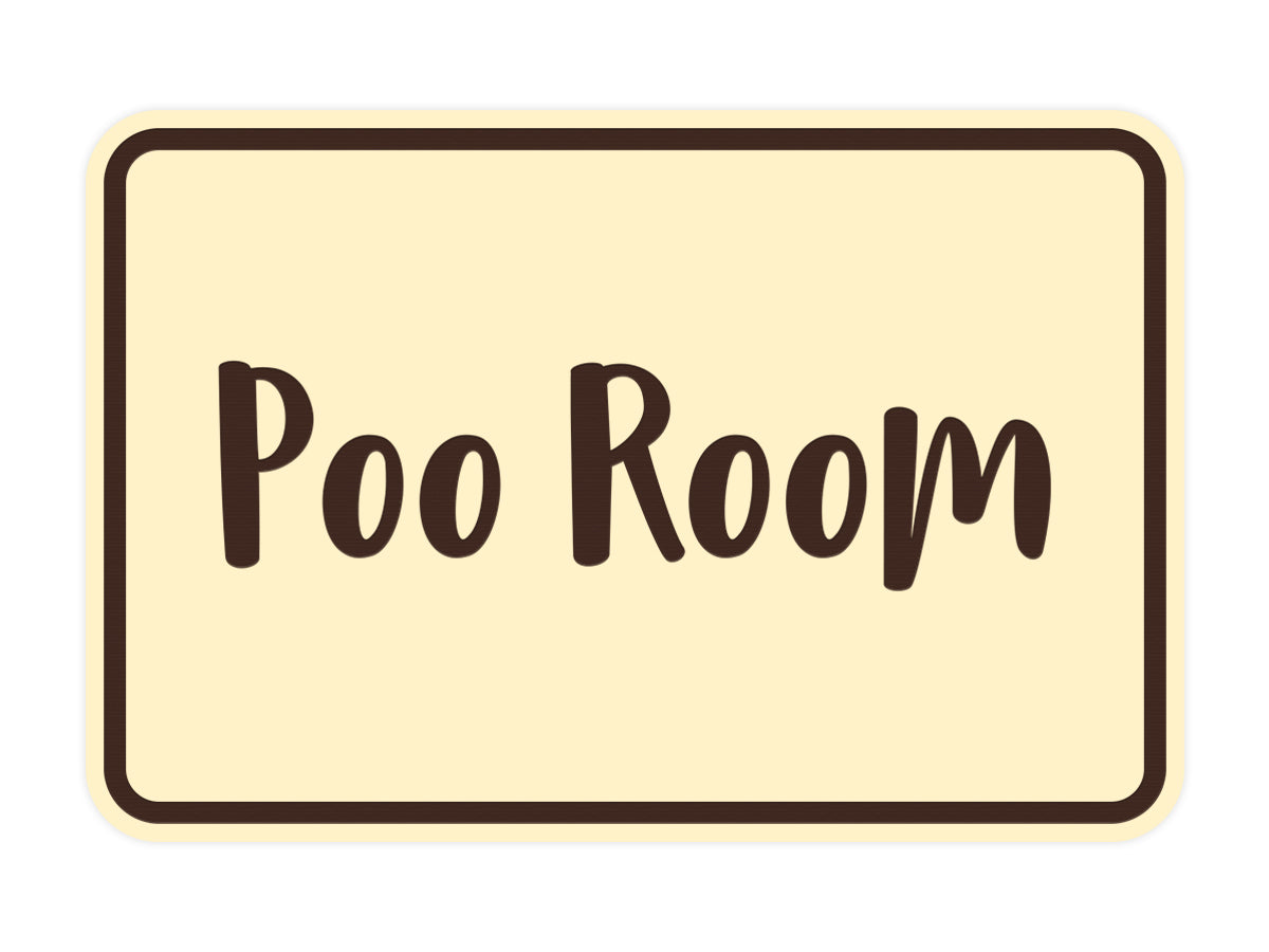 Signs ByLITA Classic Framed Poo Room Sign