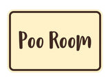 Signs ByLITA Classic Framed Poo Room Sign