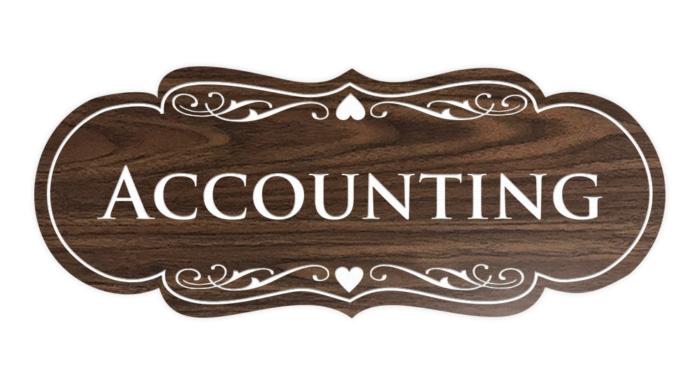 Signs ByLITA Designer Accounting Sign