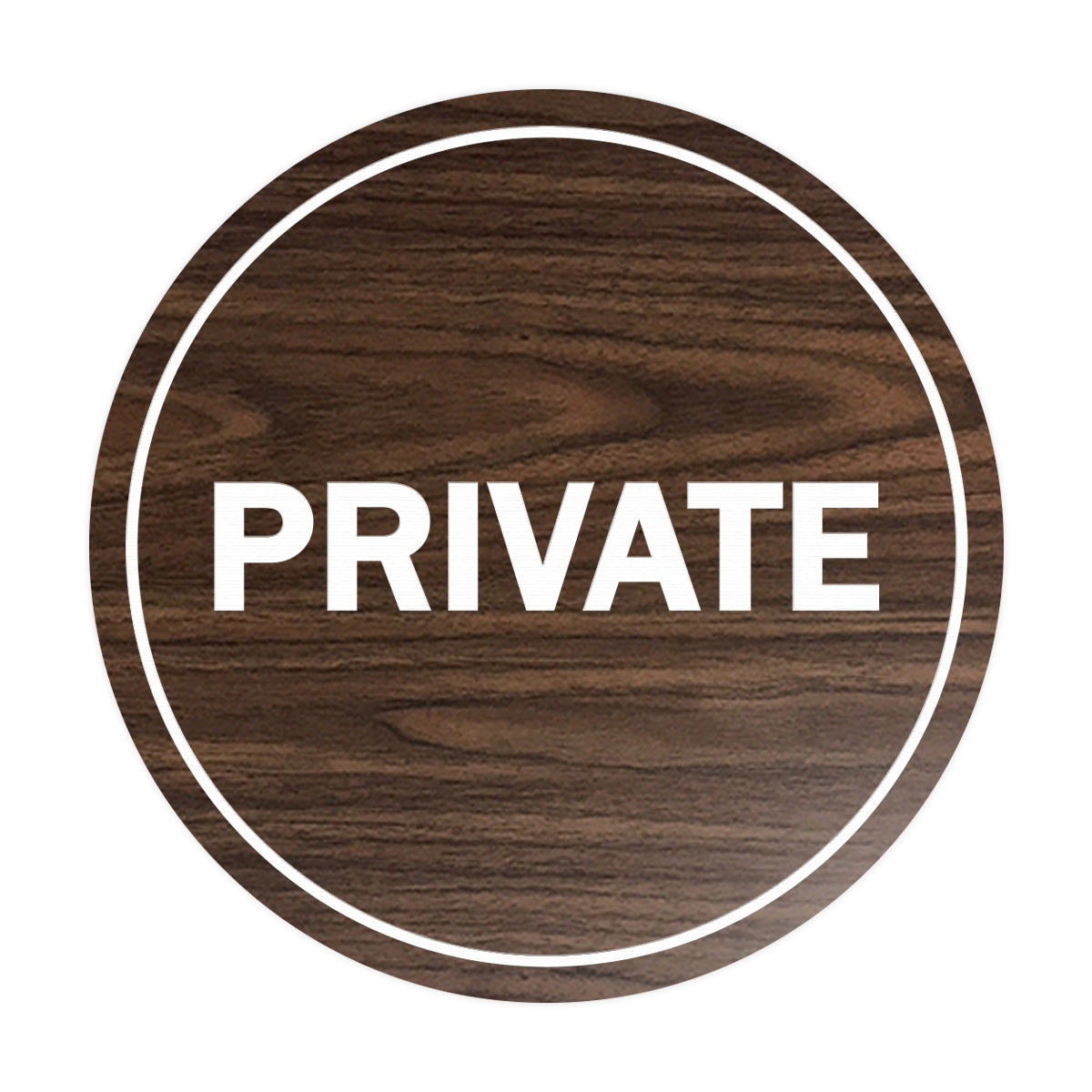 Signs ByLITA Circle Private Sign
