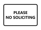 Signs ByLITA Classic Framed Please No Soliciting Sign