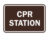 Signs ByLITA Classic CPR Station Sign
