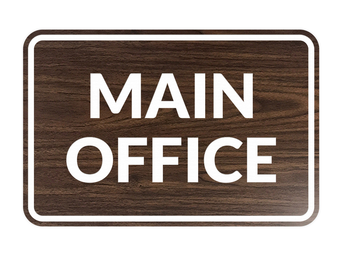 Signs ByLITA Classic Framed Main Office Sign