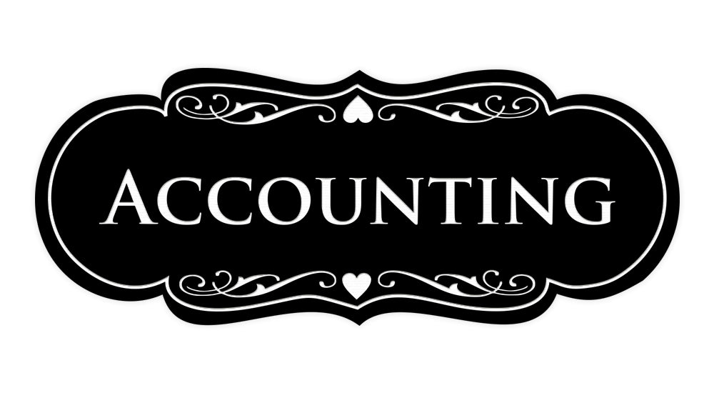 Signs ByLITA Designer Accounting Sign