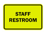 Signs ByLITA Classic Framed Staff Restroom Sign