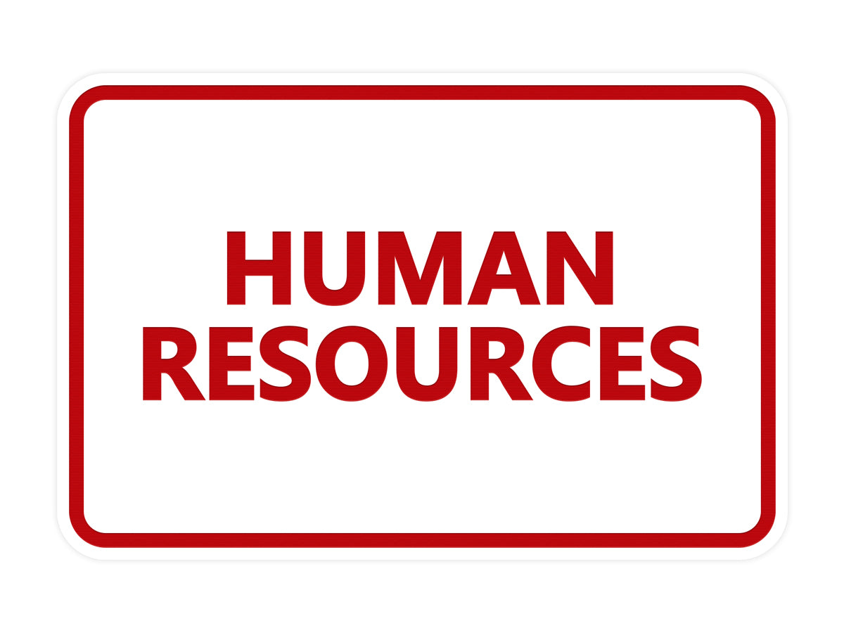 Signs ByLITA Classic Human Resources Sign
