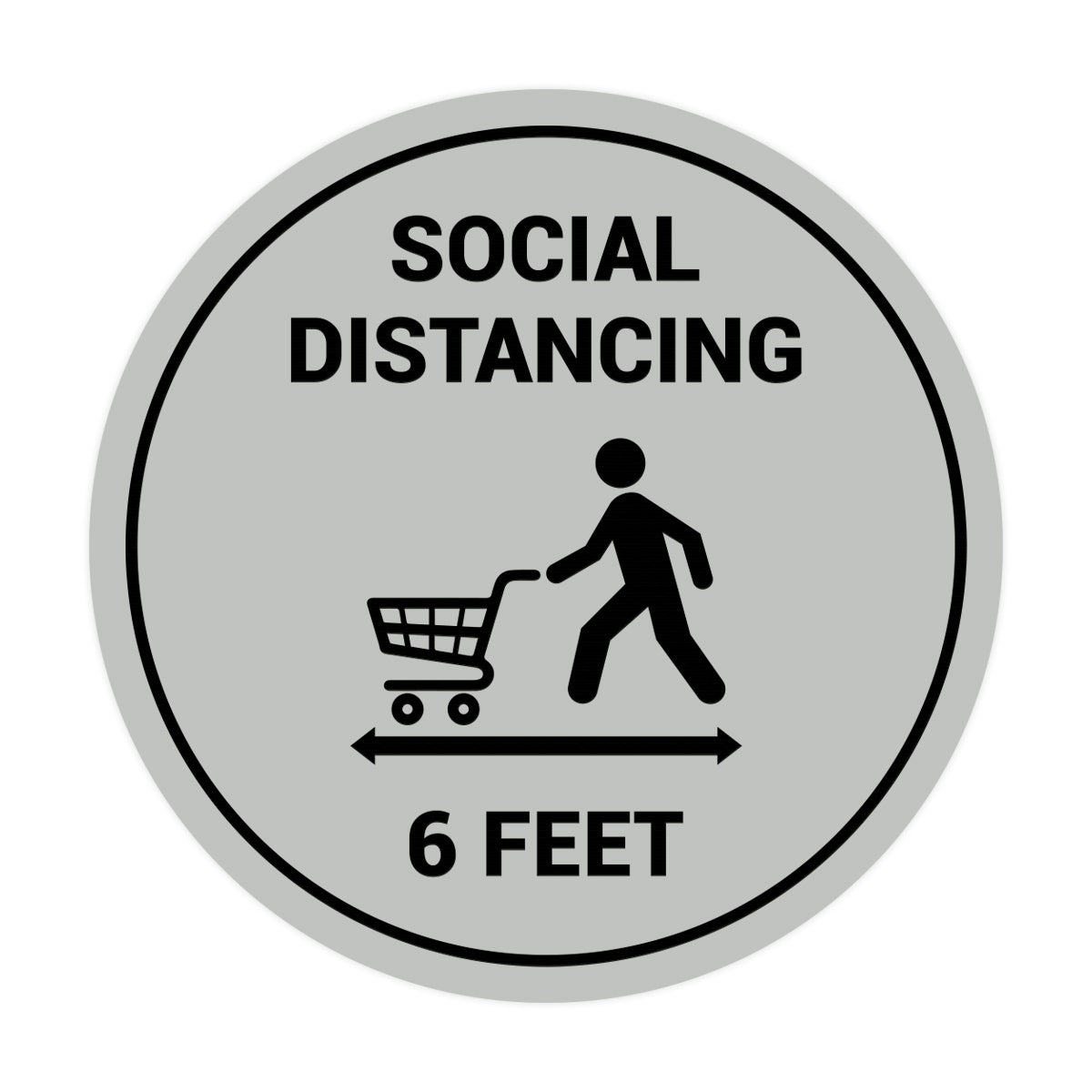 Signs ByLITA Circle Social Distancing Sign