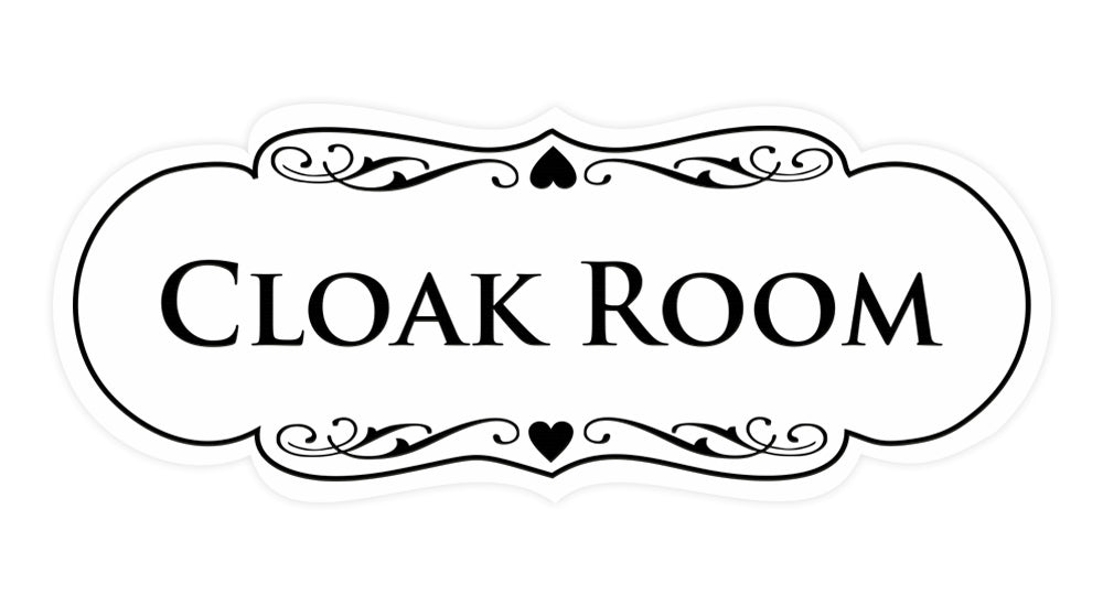 Signs ByLITA Designer Cloak Room Sign