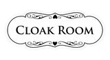 Signs ByLITA Designer Cloak Room Sign