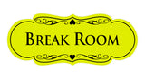 Signs ByLITA Designer Break Room Sign