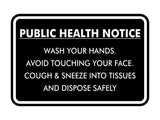 Classic Framed Public Health Notice Wash Your Hands Sign