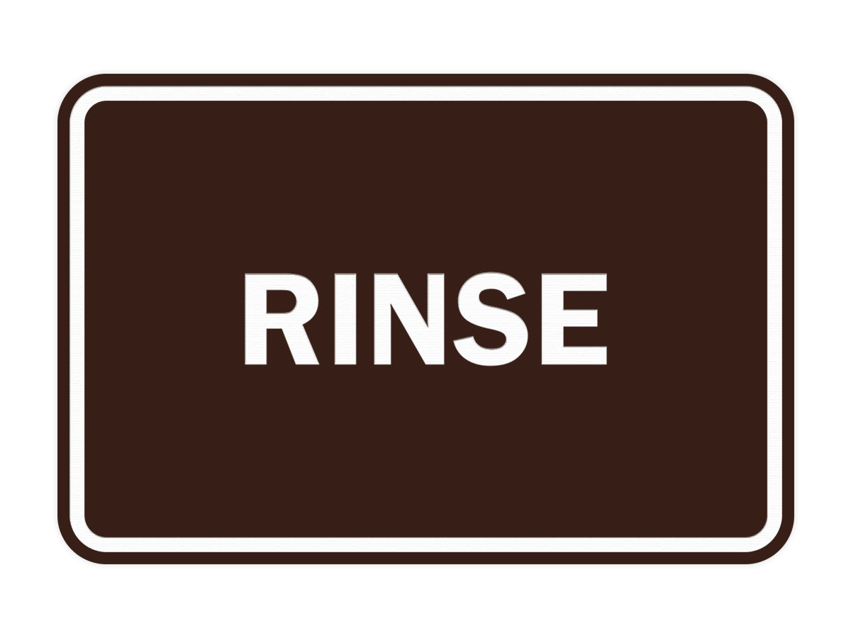 Signs ByLITA Classic Framed Rinse Sign