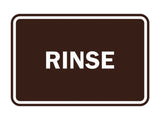 Signs ByLITA Classic Framed Rinse Sign