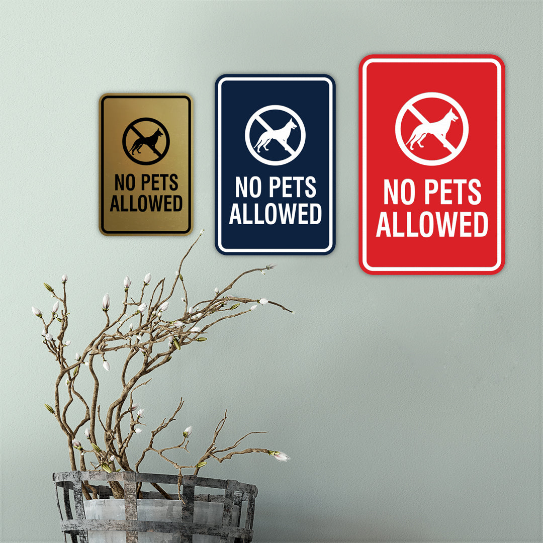 Signs ByLita Classic Framed No Pets Allowed Sign