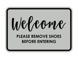 Signs ByLITA Classic Framed Welcome please remove shoes before entering