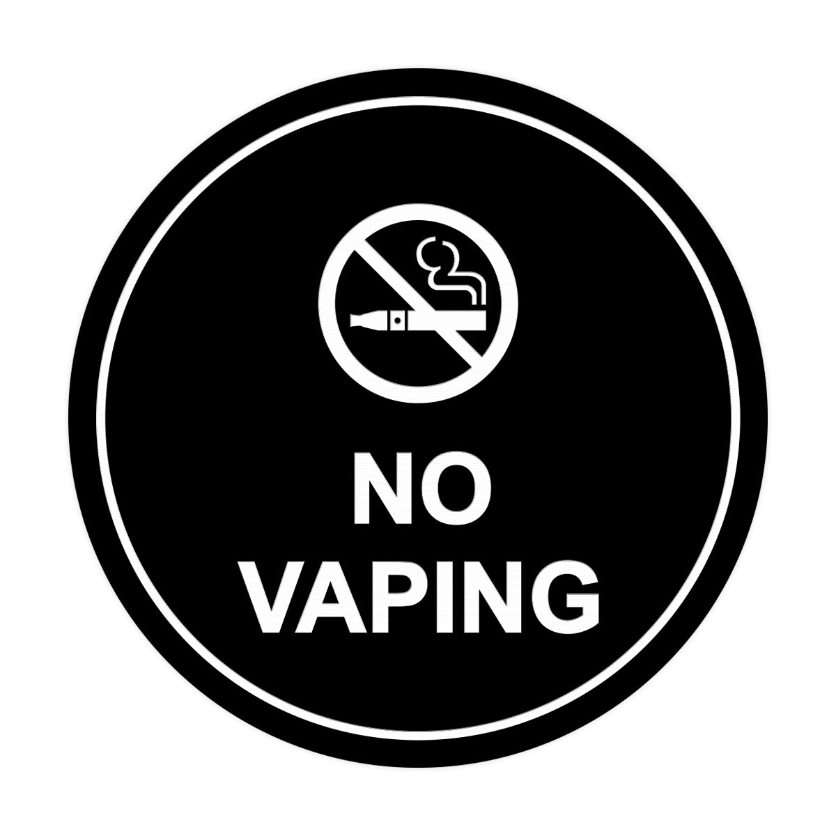 Signs ByLITA Circle No Vaping Sign