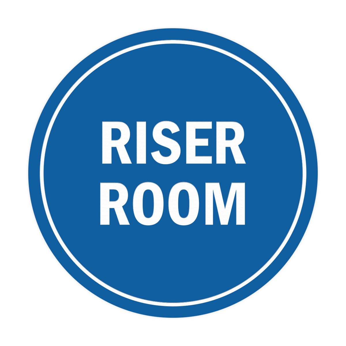 Signs ByLITA Circle Riser Room Sign