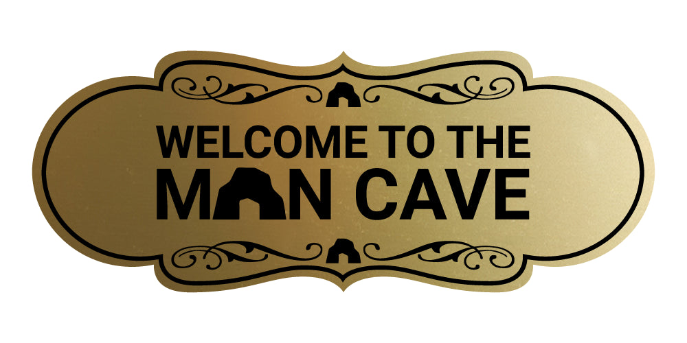 Designer Welcome to the Man Cave Wall or Door Sign