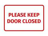 Signs ByLITA Classic Framed Please Keep Door Closed Sign