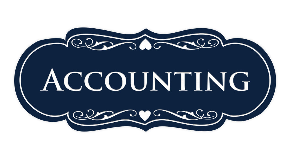 Signs ByLITA Designer Accounting Sign